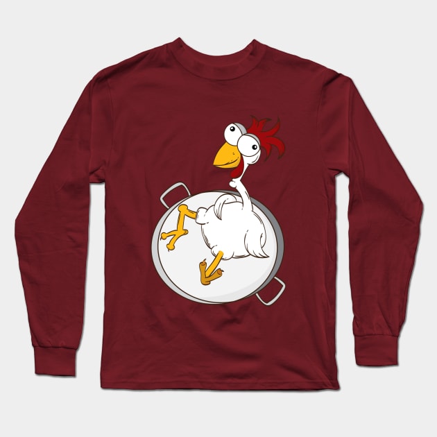 Pollo al disco Long Sleeve T-Shirt by Namarqueza